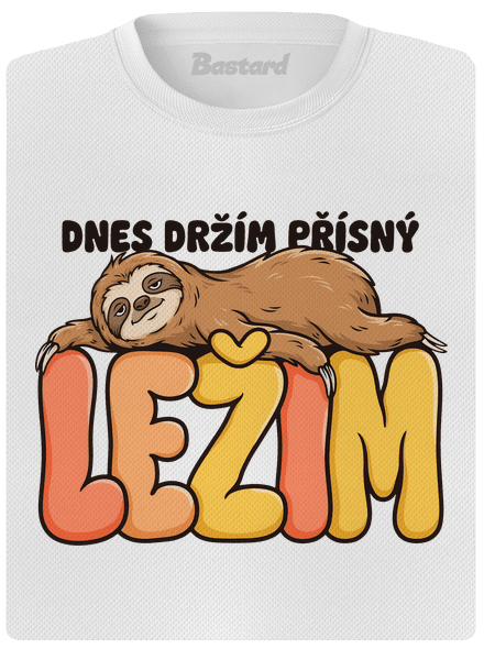 Přísný ležim dámské sportovní tričko White