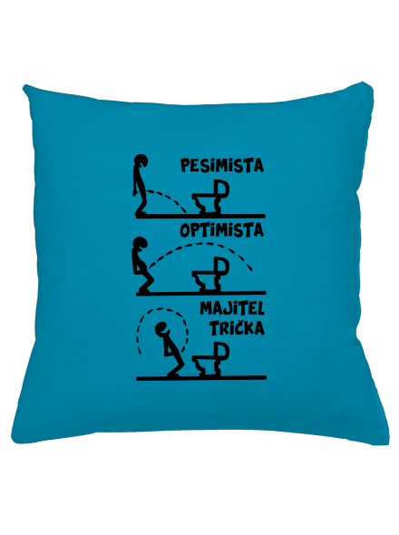 Optimista polštář Blue Turquoise