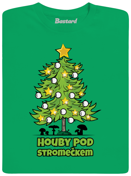 Houby pod stromečkem pánské tričko Kelly Green