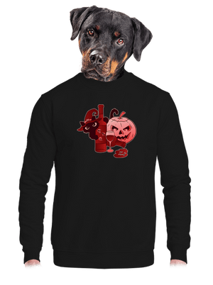 Hello, víno unisex mikina bez kapuce Black