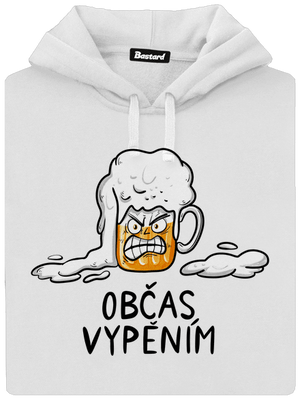 Občas vypěním dámská mikina klokanka White