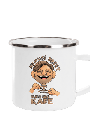 Nemusí pršet kafe plecháček White