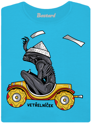 Vetřelníček dámské tričko s lemem Blue Atol