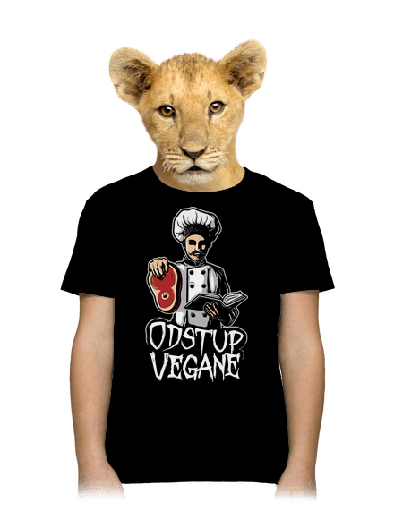 Odstup vegane dětské tričko Black