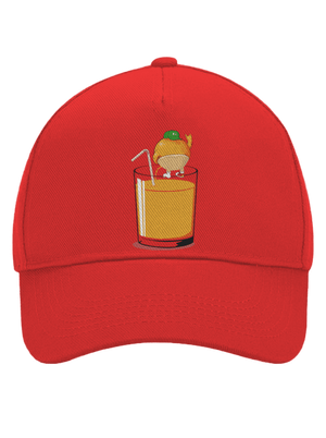 Opilý pomeranč kšiltovka baseballka Classic Red