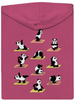 Pandí jóga dámská mikina na zip Magenta