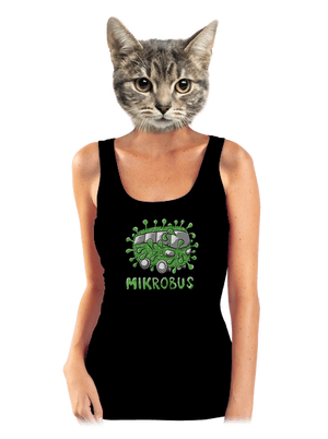 Mikrobus dámské tílko klasické Black
