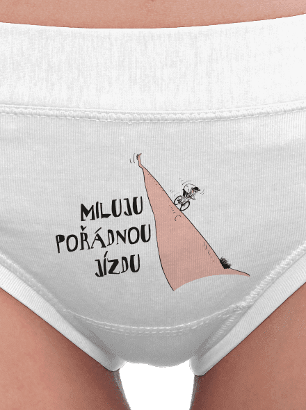 Miluju jízdu dámské kalhotky White