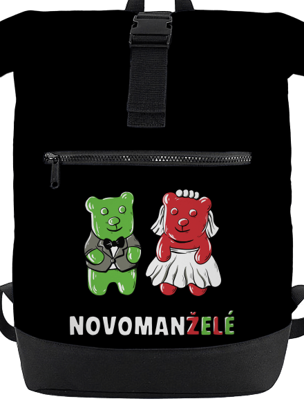 Novomanželé z želé batoh Black