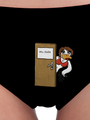 Mr. Datel & Mrs. Kačka dámské kalhotky Black