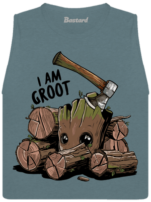 I Am Groot dámské tílko volné Heather Deep Teal