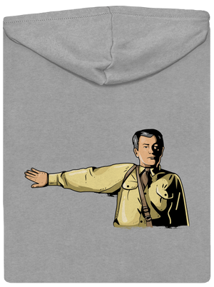 Jmenuji se! pánská mikina na zip Light Melange