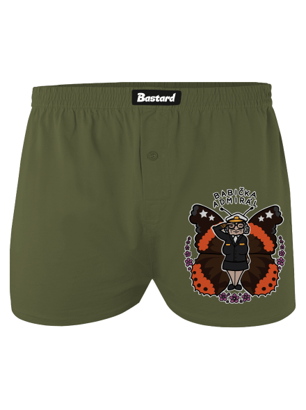 Babička admirál pánské trenky Khaki