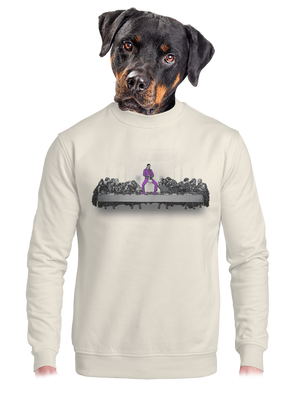 unisex mikina bez kapuce