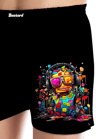 Workaholic robot pánské trenky Black