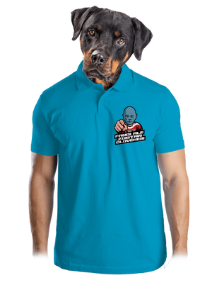 Fandi, ale zůstaň Fantomasem pánská polokošile Blue Atol