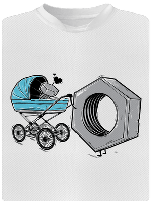 Správná matka dětské sportovní tričko White