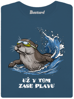 Už v tom zase plavu dámské tričko premium Petrol Blue