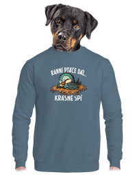 unisex mikina bez kapuce