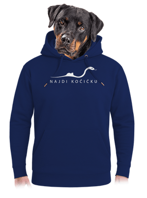 Najdi kočičku unisex mikina premium Navy