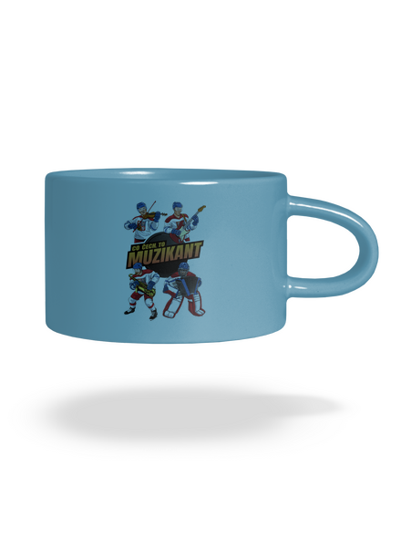 Co Čech, to hokejista hrnek makronka Blue Macaron