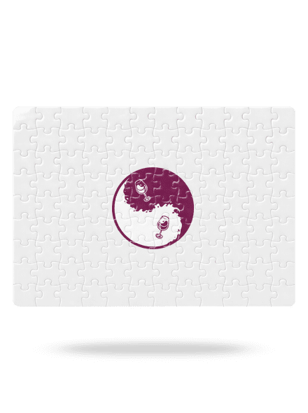 Jin Jang víno puzzle White