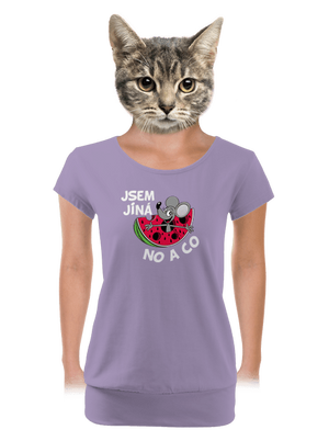 Jsem jiná dámské tričko s lemem Lavender