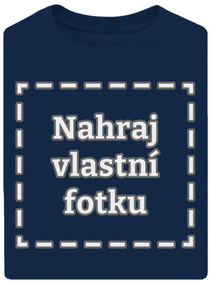 Vlastní potisk unisex tričko oversized Midnight Blue