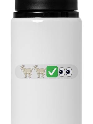 Emoji lahev na vodu White