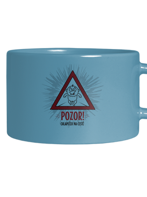 Chlapeček na cestě hrnek makronka Blue Macaron