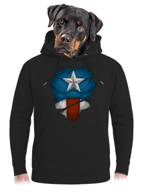 Captain Inside unisex mikina premium Dark Black