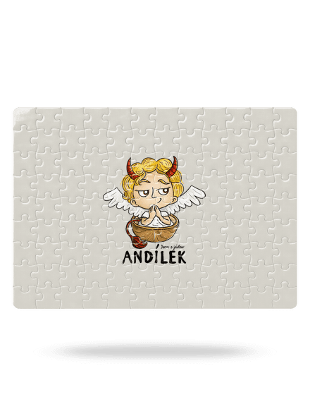 Andílek puzzle White