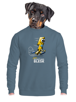 unisex mikina bez kapuce