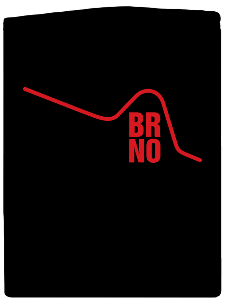 Brno pánská mikina na zip Black