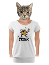 dámské tričko s lemem