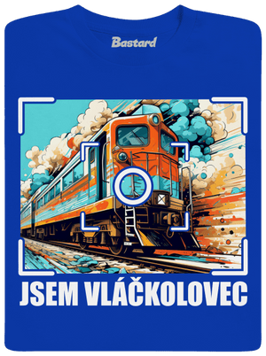Jsem vláčkolovec pánské dlouhý rukáv Royal Blue