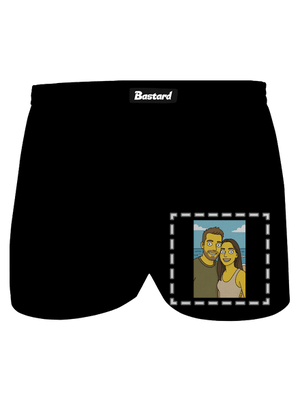 Simpsonovi z vlastní fotky pánské trenky Black