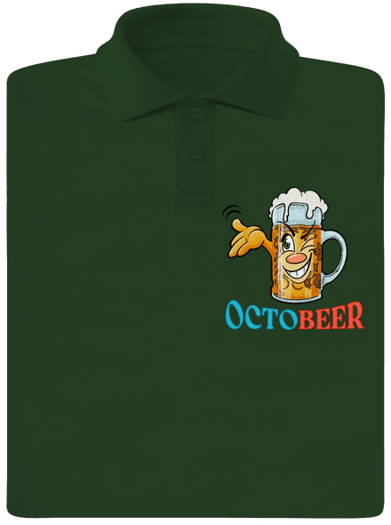 Octobeer pánská polokošile Bottle Green Mal