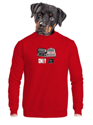 unisex mikina bez kapuce