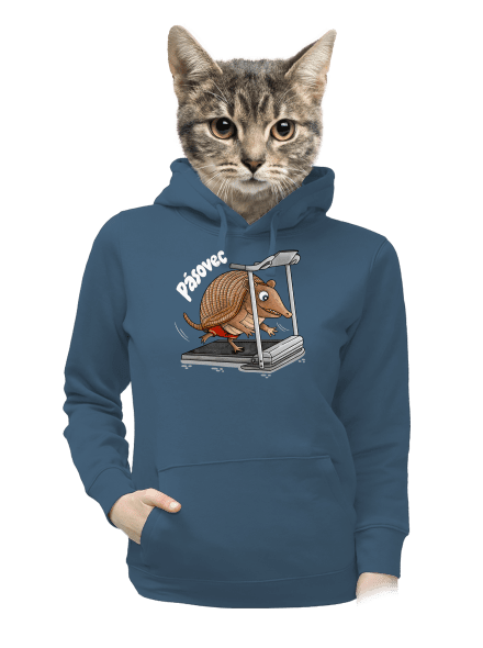 Pásovec dámská mikina klokanka Denim