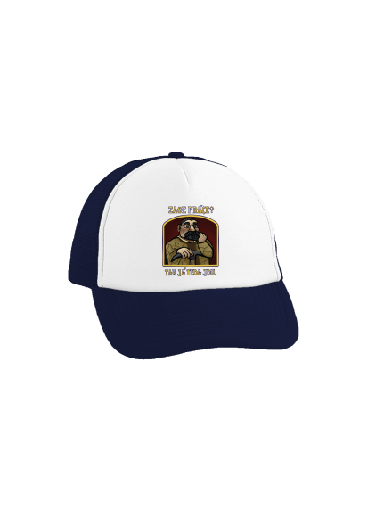 Zase práce? kšiltovka truckerka French Navy cap