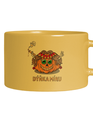 Dýňka míru hrnek makronka Yellow Macaron