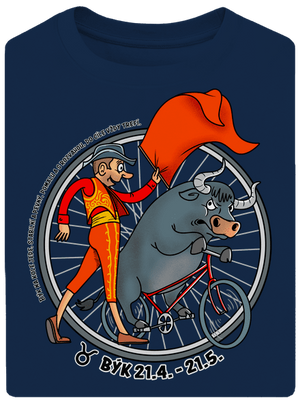 Cyklistický horoskop: Býk unisex tričko oversized Midnight Blue