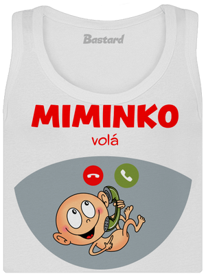 Miminko volá dámské tílko klasické White
