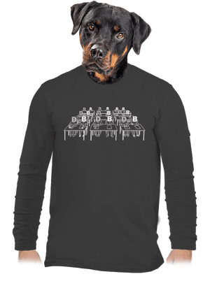 Cimrman: Debil, blbeček pánské dlouhý rukáv Dark Grey