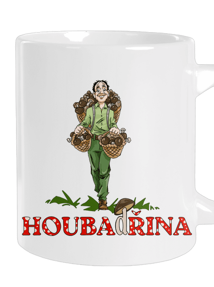 Houbadřina velký hrnek White