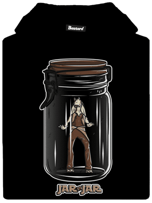 Jar in jar dětská mikina klokanka Black