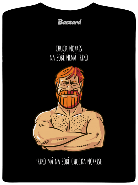 Chuck Norris pánské tričko Black