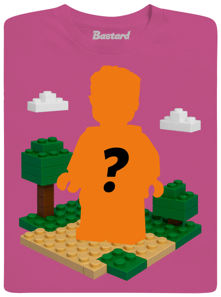 Lego postava z vlastní fotky dětské tričko Fuchsia