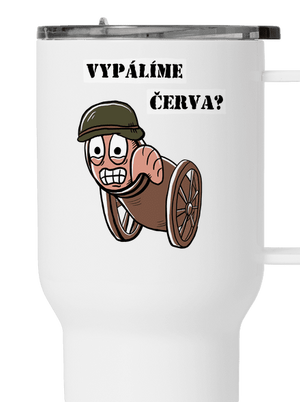 Vypálíme červa? termohrnek White